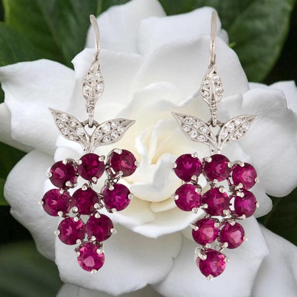 Cathy Waterman Jewelry - SOLD- Most Sought After CATHY WATERMAN $19,750 Platinum JOINTED Grape Earrings